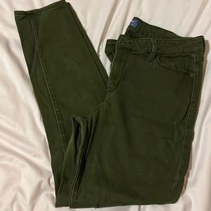 Green Rockstar Skinny Jeans from Old Navy, size 10